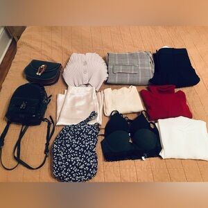 Everlane Aritzia wool and cashmere bundle